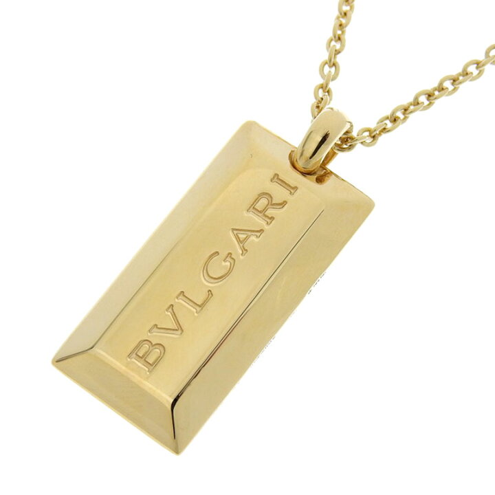 楽天市場】[返品OK]ブルガリ インゴットネックレス K18YG 新品仕上済  