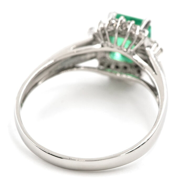 楽天市場】[返品OK] 0.94ct天然エメラルドリング 18号 Pt900 仕上済  