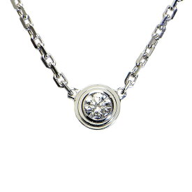 [返品OK] カルティエ ダムールネックレス XS B7224515 K18WG 0.04ctダイヤ ディアマンレジェネックレス ホワイトゴールド 地金2.1g【中古】【送料無料】