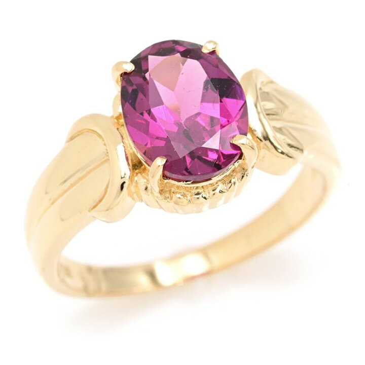 楽天市場】[返品OK] 2.12ct天然ロードライトガーネットリング K18YG 11  