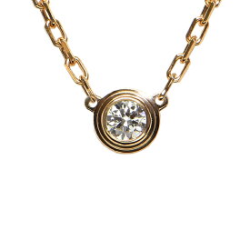 [返品OK] カルティエ ダムールネックレス スモールモデル 0.09ctダイヤ B7215700 K18PG ディアマンレジェネックレス 地金2.7g【中古】【送料無料】