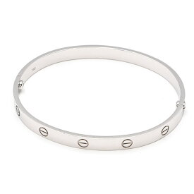 [返品OK] カルティエ ラブブレスレット サイズ20 K18WG LOVEブレスレット ビスモチーフ バングル ホワイトゴールド 地金38.1g 【中古】【送料無料】