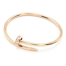 [返品OK] カルティエ ジュストアンクルブレスレット B6039018 クラシックモデル ダイヤモンド サイズ18 ピンクゴールド 地金33.3g 【中古】【送料無料】