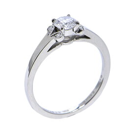 [返品OK] カルティエ バレリーナソリテールリング #54 14号 Pt950 0.45ct プラチナ ダイヤモンドリング ダイヤリング 地金4.1g【中古】【送料無料】