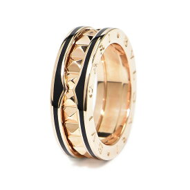 [返品OK] ブルガリ ビー・ゼロワンロック 1バンドリング 358235 #54 13.5号 K18PG ブラックセラミック ビーゼロワン 地金約9.8g 【中古】【送料無料】