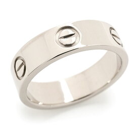 [返品OK] カルティエ ラブリング クラシックモデル B4022654 #54 14号 K18WG ビスモチーフ LOVEリング ホワイトゴールド 地金7.3g 【中古】【送料無料】