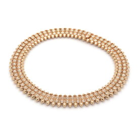 [返品OK] カルティエ クラッシュドゥカルティエブレスレット #18 実測19cm N6723618 K18PG パヴェダイヤ ピンクゴールド 地金約32g【中古】【送料無料】