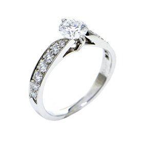 [返品OK] ヴァンクリーフ＆アーペル Dカラー/VVS1/0.52ct アカントダイヤモンドリング 9号 プラチナ ダイヤリング 地金約3.3g 【中古】【送料無料】