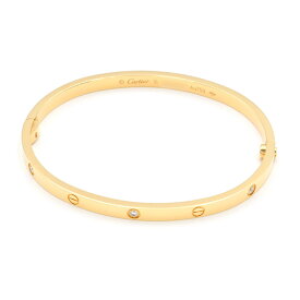 [返品OK] カルティエ LOVEブレスレット スモールモデル B6047216 #16 K18YG 6Pダイヤ ラブブレスレットSM イエローゴールド 地金17.9g 【中古】【送料無料】