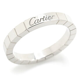 [返品OK] カルティエ ラニエールリング #57 17号 K18WG 幾何学模様 スクエア 正方形 キューブ 金無垢 指輪 ホワイトゴールド 地金7.0g 【中古】【送料無料】