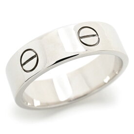 [返品OK] カルティエ ラブリング クラシックモデル B4084759 #59 18.5号 K18WG ビスモチーフ LOVEリング ホワイトゴールド 地金8.7g 【中古】【送料無料】