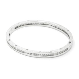 [返品OK] ブルガリ ビーゼロワンブレスレット Sサイズ 15.5cm 357845 K18WG 0.87ctダイヤモンド バングル ホワイトゴールド 地金21.9g 【中古】【送料無料】
