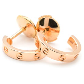 [返品OK] カルティエ ラブピアス SM B8029000 K18PG LOVEピアス LOVEフープイヤリング スモールモデル ピンクゴールド 地金3.3g 【中古】【送料無料】