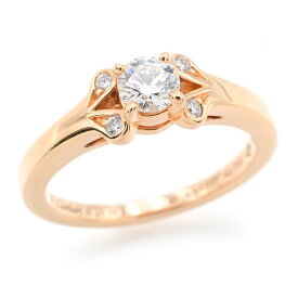 [返品OK] カルティエ バレリーナソリテールリング #47 7号 N4724900 K18PG 0.23ctダイヤモンドリング 一粒 ピンクゴールド 地金3.2g 【中古】【送料無料】