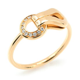 [返品OK] カルティエ アグラフリング #49 9号 K18YG ダイヤモンド ウィンチ ホック ノットモチーフ イエローゴールド 地金2.3g 【中古】【送料無料】