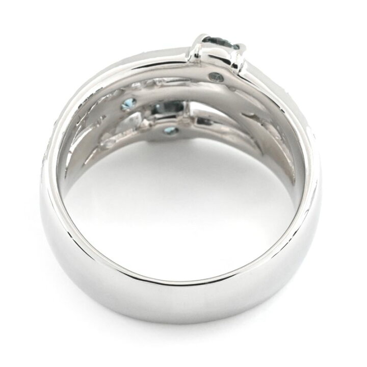 楽天市場】[返品OK] 0.72ct天然ブルーダイヤモンドリング 16号 Pt900  