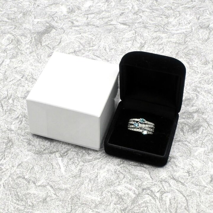 楽天市場】[返品OK] 0.72ct天然ブルーダイヤモンドリング 16号 Pt900  