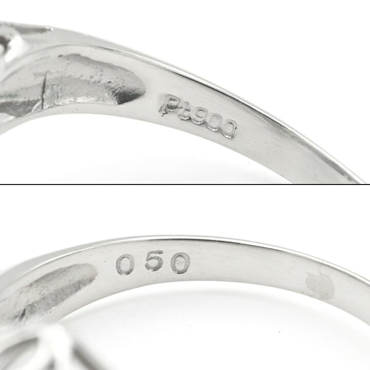 楽天市場】[返品OK] 0.5ct天然ダイヤモンドリング 12号 Pt900 新品  