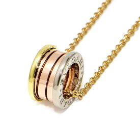 [返品OK] ブルガリ ビー・ゼロワン パーフェクトミステイクネックレス K18YG K18WG K18PG B.zero1 スリーカラーゴールド 地金13.8g 【中古】【送料無料】