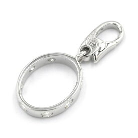 [返品OK] カルティエ ラブチャーム K18WG フルダイヤモンドチャーム LOVEチャーム フルダイヤチャーム 楕円 プラチナ 地金1.9g 【中古】【送料無料】