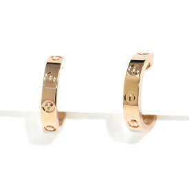 [返品OK] カルティエ ラブピアス スモールモデル B8029000 K18PG LOVEピアス ラブイヤリング LOVEイヤリング ピンクゴールド 地金3.4g 【中古】【送料無料】