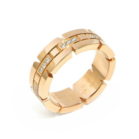 [返品OK] カルティエ タンクフランセーズリング スモールモデル #50 10号 K18PG ダイヤモンド エタニティ ピンクゴールド 地金8.2g 【中古】【送料無料】