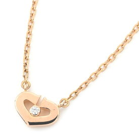 [返品OK] カルティエ Cハートネックレス K18PG 1Pダイヤモンド Cハートダイヤネックレス Cハートペンダント ピンクゴールド 地金4.1g 【中古】【送料無料】