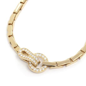 [返品OK] カルティエ アグラフネックレス N7023400 K18YG ダイヤモンド ホック アグラフペンダント イエローゴールド 地金約64.5g 【中古】【送料無料】