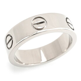 [返品OK] カルティエ ラブリング クラシックモデル B4084700 #53 13.5号 K18WG LOVEリングMM ラブリングMM ホワイトゴールド 地金8.5g 【中古】【送料無料】