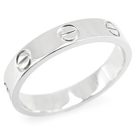 [返品OK] カルティエ ラブリング スモールモデル B4085100 #54 14号 K18WG ミニラブリング ミニLOVEリング ホワイトゴールド 地金4.2g 【中古】【送料無料】