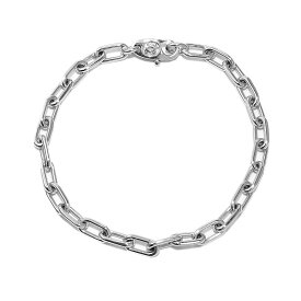 [返品OK] カルティエ スパルタカスブレスレット K18WG レオンチェーンブレスレット 内周17.2cm メンズ ホワイトゴールド 地金13.7g 【中古】【送料無料】