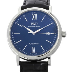 [3年保証/返品OK] IWC メンズ ポートフィノオートマティック 150イヤーズ IW356518 限定2000本 ブルー文字盤 ワニ革 自動巻 腕時計【中古】【送料無料】