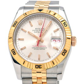 [3年保証/返品OK] ロレックス メンズ デイトジャスト ターノグラフ 116261 F番 K18PG/SS 箱保 カレンダー シルバー 自動巻き 腕時計【中古】【送料無料】