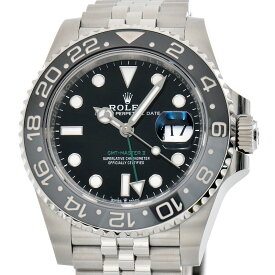 [3年保証/返品OK] ロレックス メンズ GMTマスターII 126710GRNR ランダム番 箱新ギャラ付 2024年 グレー ブラック 自動巻き 腕時計【中古】【送料無料】