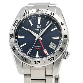 [3年保証/返品OK] グランドセイコー メンズ SBGM245 9S66-00J0 スポーツコレクション 箱保 GMT デイト 青文字盤 自動巻き 腕時計【中古】【送料無料】