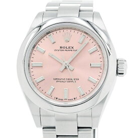 [3年保証/返品OK] ロレックス レディース オイスターパーペチュアル28 276200 ランダム番 OH/仕上済 ピンク文字盤 自動巻き 腕時計【中古】【送料無料】