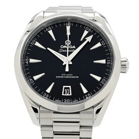 [3年保証/返品OK] オメガ メンズ シーマスター アクアテラ 220.10.41.21.01.002 箱保 裏スケ カレンダー ブラック 自動巻き 腕時計【中古】【送料無料】