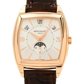 [返品OK] パテックフィリップ メンズ ゴンドーロ カレンダリオ 5135R-001 K18RG アニュアルカレンダー 裏スケルトン 自動巻き 腕時計【中古】【送料無料】