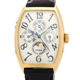 [返品OK] フランクミュラー メンズ トノウカーベックス パーペチュアルカレンダー 5850QP24 K18YG 箱保 自動巻き 腕時計【中古】【送料無料】