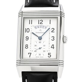 [3年保証/返品OK] ジャガールクルト メンズ グランドレベルソ 986 デュオデイト Q3748420 2タイム デイ&ナイト 手巻き 腕時計【中古】【送料無料】