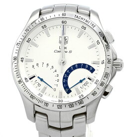 [3年保証/返品OK] タグホイヤー メンズ リンク キャリバーS CJF7111.BA0587 CJF7111-0 クロノグラフ シルバー クオーツ 腕時計【中古】【送料無料】