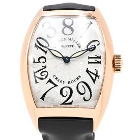 [3年保証/返品OK] フランクミュラー メンズ トノウカーベックス クレイジーアワーズ 8880CH K18PG 長方形 シルバー 自動巻き 腕時計【中古】【送料無料】