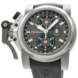 [3年保証/返品OK] グラハム メンズ クロノファイターオーバーサイズ TI 2OVKT.G04A 箱保 チタン クロノグラフ 日付 自動巻き 腕時計【中古】【送料無料】