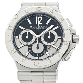 [3年保証/返品OK] ブルガリ メンズ ディアゴノ カリブロ303 DG42BSSDCH DG42SCH 101880 箱保 クロノグラフ デイト 自動巻き 腕時計【中古】【送料無料】