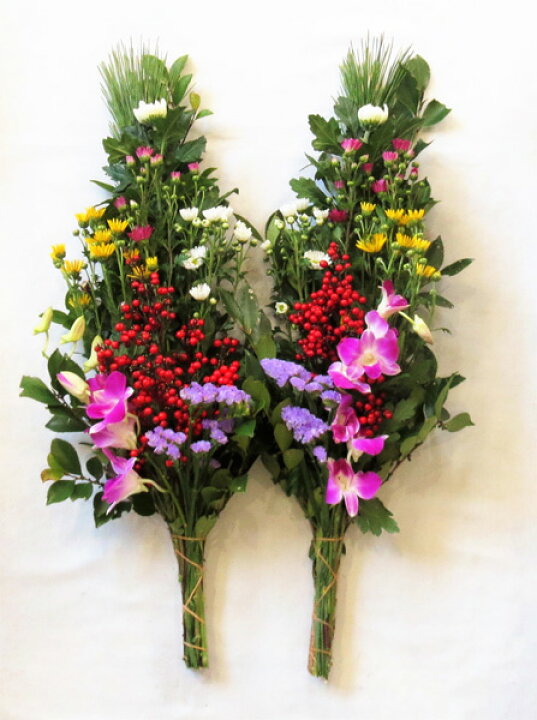 楽天市場 生花 仏花 お供え花 正月用 仏花 墓花 1対 12月26日 以降のお届け フラワーギフト ブルーマート