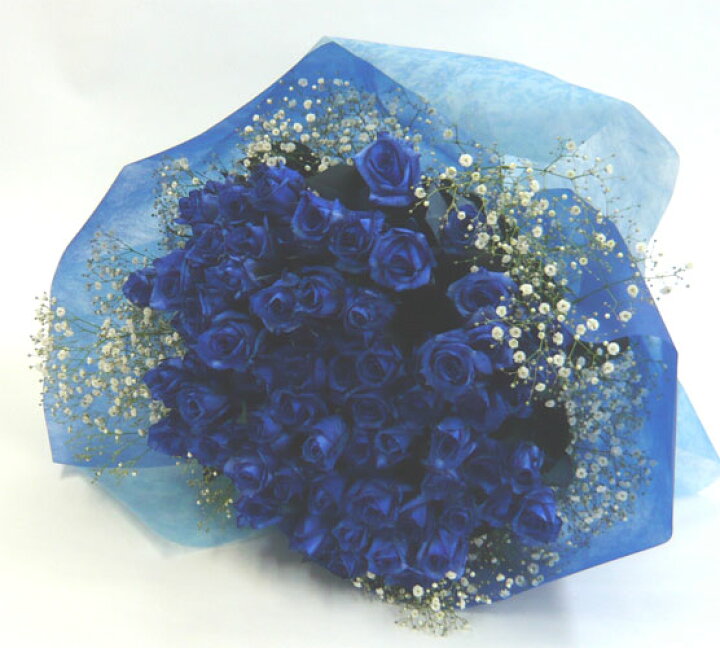 花 バラ 花束 ホステスに贈る花 プロポーズ 青いバラ 100本 ギフト 結婚記念日 100本の花束 彼女に贈る花 誕生日 生花 ブルーローズ 女性 青バラ100本花束
