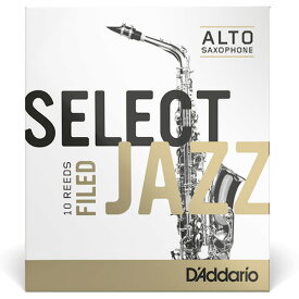 D'Addario Woodwinds ダダリオ Select Jazz セレクトジャズ / アルトサックス用リード 10枚入り ファイルド【smtb-tk】