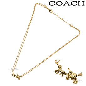 コーチ COACH ネックレス レディース アクセサリー ホース＆キャリッジ ゴールド アウトレット F33375 GLD コーチBOXでギフト選択OK ブランド 送料無料