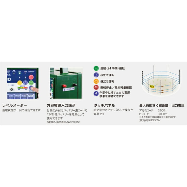楽天市場 タイガー ボーダーショック 電気さく用電源装置 本器 Sa30ad Ac電源タイプ 電気柵 電柵 電気さく 防獣 害獣 ボクらの農業ec楽天市場店