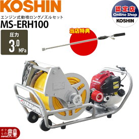 【11/12 12:00〜限定★早い者勝ち！数量限定クーポン配布中】工進 エンジン 噴霧器 動噴 MS-ERH100 + ロングノズル NZ-870 セット商品 噴霧 防除 除草